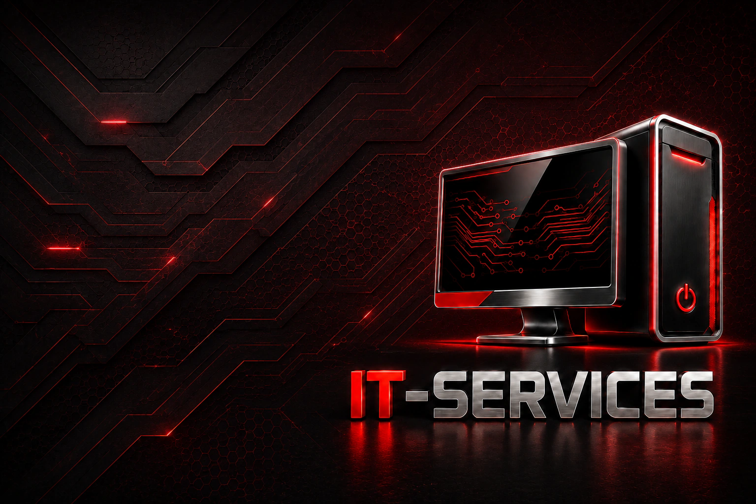 IT-Services — монитор и системный блок